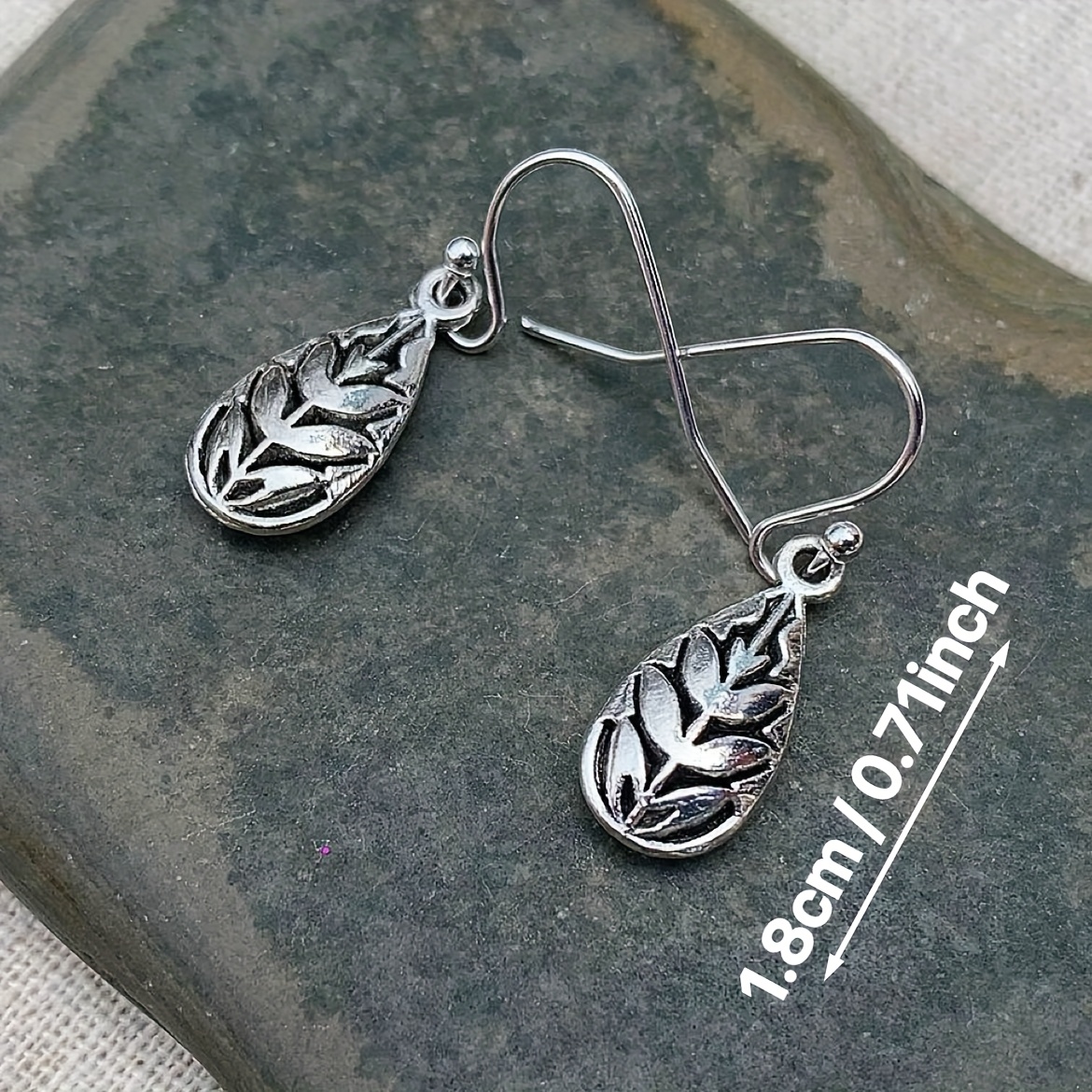 Bohemian Teardrop Leaf Drop Earrings for Women